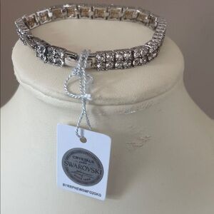 Swarovski Silver Bracelet with Clear Crystals